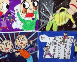 糖果樹兒童畫作品40